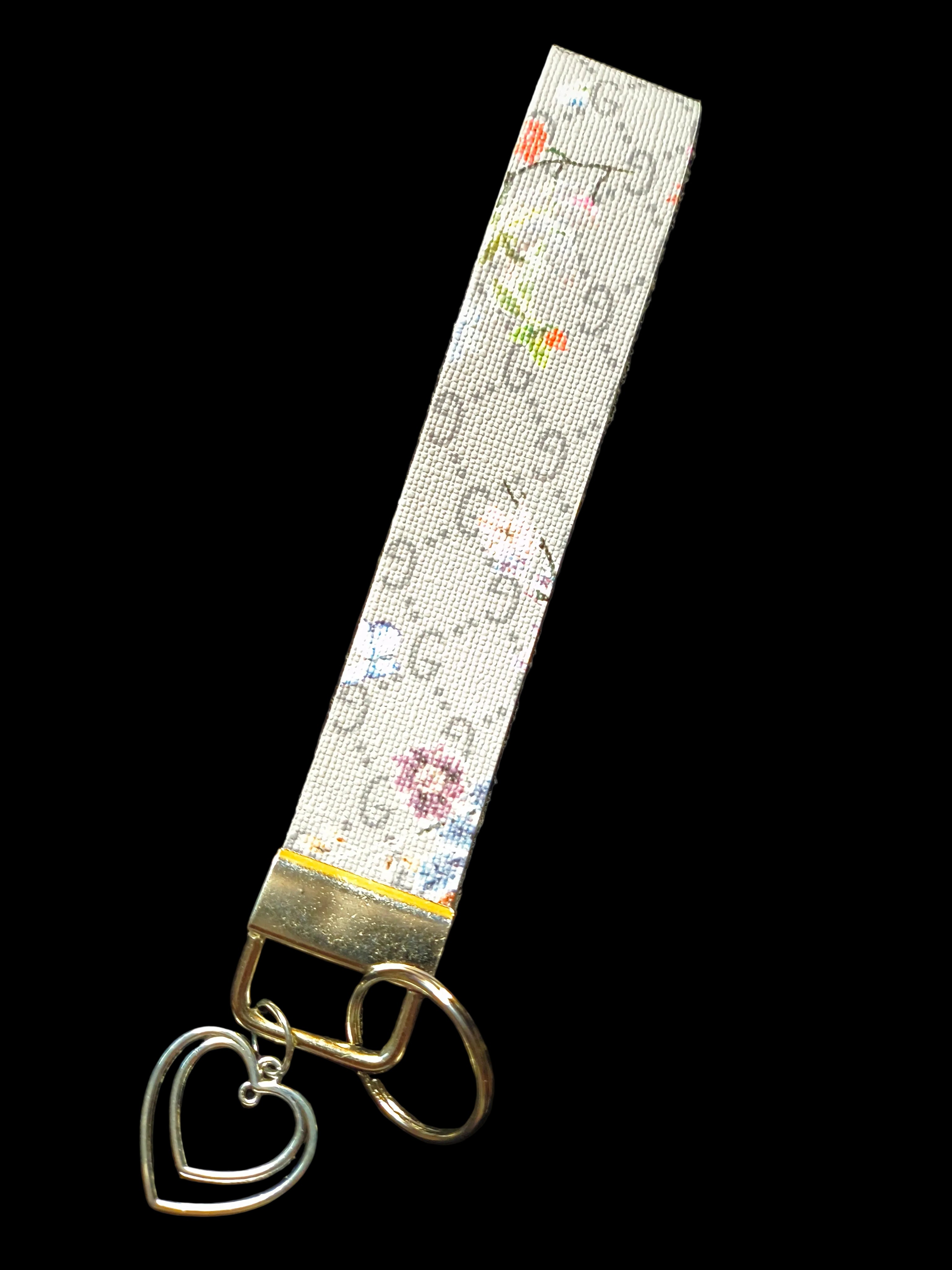 Grey Canvas w/Silver Heart Charm